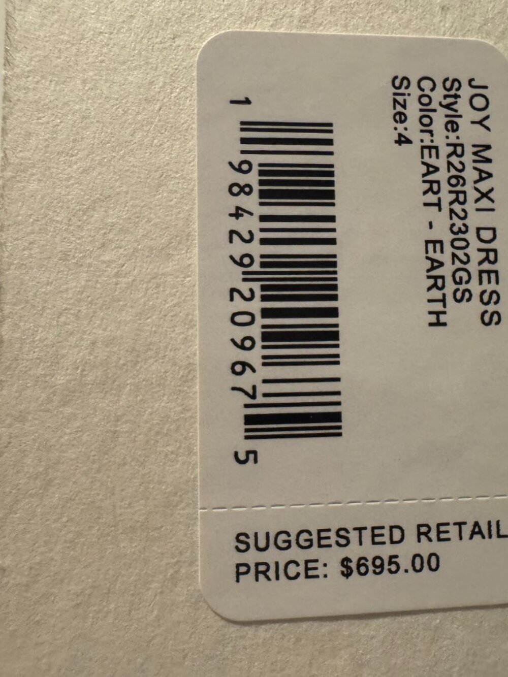 STAUD Joy Maxi Dress in Earth / Brown - Size 4 - Picture 7 of 11